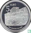 Spain 5 euro 2011 (PROOF) "León" - Image 2