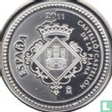 Spanje 5 euro 2011 (PROOF) "Castellón de la Plana" - Afbeelding 1