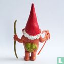 Gnome aus Afrika [Red Hat, dunkelgrüne Blätter und Bogen]  - Bild 2