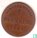 Bavière 1 pfenning 1861 - Image 1
