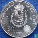 Spanje 30 euro 2013 "75th birthday of King Juan Carlos I" - Afbeelding 2