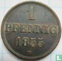 Hannover 1 pfennig 1855 - Afbeelding 1