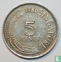 Singapur 5 Cent 1980 (Kupfer-Nickel) - Bild 1