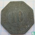 Rothenburg on the Tauber 10 pfennig (zinc) - Image 1