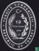 Turkije 10 türk lirasi 2016 (PROOF) "Erzurum Clock Tower" - Afbeelding 1