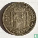 Spanje 2 peseta 1884 - Afbeelding 2