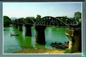  Deadt-rail way-bridge Crossing River Kwai Kanchana Buri Province Thailand. Postcards from the land of smile.