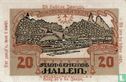 Hallein 20 Heller 1920 (with red printed spell on the edge) - Image 2