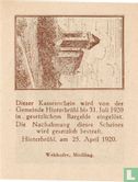 Hinterbrühl 10 Heller 1920 (Veste Liechtenstein) - Image 2
