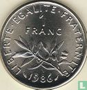Frankrijk 1 franc 1986 - Afbeelding 1