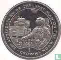 Gibraltar 1 crown 1994 "25th anniversary of the first man on the moon - first flag planted on the moon" - Afbeelding 2