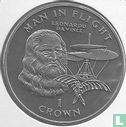 Isle of Man 1 crown 1995 "Leonardo Da Vinci" - Image 2