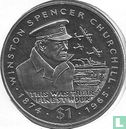 Liberia 1 Dollar 1995 "30th anniversary Death of Winston Churchill" - Bild 2
