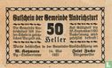 Andrichsfurt 50 Heller 1920 - Image 1
