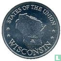 USA  Shell Oil - Coin Game States of the Union -  Wisconsin  1960s - Image 1