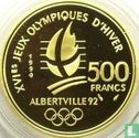 France 500 francs 1990 (BE) "1992 Olympics - Speed skating" - Image 1