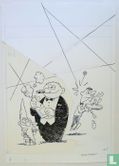 Carlson, Luc-plus original couverture dessin-Tom carbone 3-(1993) - Image 1