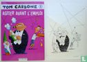 Carlson, Luc-plus original couverture dessin-Tom carbone 3-(1993) - Image 3