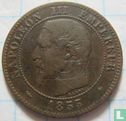 France 2 centimes 1855 (BB - chien) - Image 1