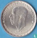 Zweden 1 krona 1949 (9 met rechte uitloop) - Afbeelding 2