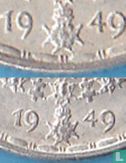 Zweden 1 krona 1949 (9 met rechte uitloop) - Afbeelding 3