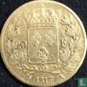 Frankrijk 20 francs 1817 (A) - Afbeelding 1