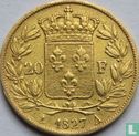 France 20 francs 1827 (A) - Image 1