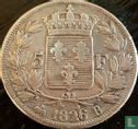 France 5 francs 1826 (B) - Image 1