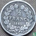 Frankrijk ½ franc 1845 (A) - Afbeelding 1