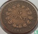Colonies françaises 5 centimes 1841 - Image 1
