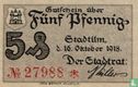 Stadtilm 5 Pfennig 1918 - Image 1