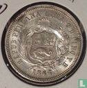 Peru 1/5 Sol 1864 (1864/3 - Fehlprägung CAD auf Rückseite -YB) - Bild 1