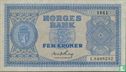 Norwegen 5 Kroner 1952 - Bild 1