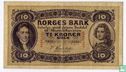 Noorwegen 10 Kroner 1922 - Afbeelding 1