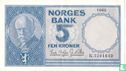 Norvège 5 Kroner 1962 - Image 1