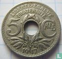 France 5 centimes 1917 (type 2) - Image 1
