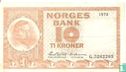 Noorwegen 10 Kroner 1972 - Afbeelding 1