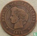 France 5 centimes 1875 (K) - Image 1