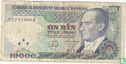 Turquie 10.000 Lira ND (1989/L1970) - Image 1
