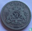 Zweden 1 krona 1889 - Afbeelding 1