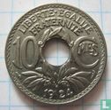 Frankrijk 10 centimes 1924 (hoorn des overvloeds) - Afbeelding 1