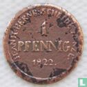 Anhalt-Bernburg 1 pfennig 1822 - Afbeelding 1