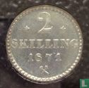 Norway 2 skilling 1871 (with stars) - Image 1