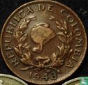 Colombia 5 centavos 1943 (with B) - Image 1