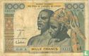 Ouest Afr stat. 1000 Francs 103Ad - Image 1