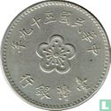 Taiwan 1 yuan 1970 (jaar 59) - Afbeelding 1