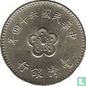 Taiwan 1 yuan 1975 (année 64) - Image 1