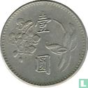 Taiwan 1 yuan 1977 (year 66) - Image 2