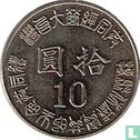 Taiwan 10 yuan 1995 (year 84) "50th anniversary of Taiwan restoration" - Image 2