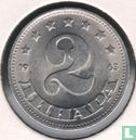 Joegoslavië 2 dinara 1963 - Afbeelding 1